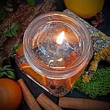 Декоративна гелева свічка Чародійка з кавовими зернами та цитрусами 2003, фото 5