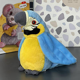 Іграшка мяка "Папуга", повторюшка, муз, Мягкая игрушка "Попугай" 2351