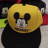 Кепка дитяча снепбек (Snapback) в стилі Міккі Жовтий з чорним 50-54р (2220), фото 10