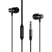 Проводные наушники BOROFONE BM29 Sound edge universal earphones with mic Black