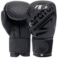 Перчатки для бокса перчатки боксерские PVC на липучке MARATON черные EVOLVE02: Gsport