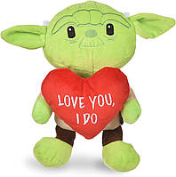 Yoda Love You, I Do 9 Inch Звездные войны Игрушки для собак Mandalorian 2pc Плюшевые пищалки | 6-дюймов