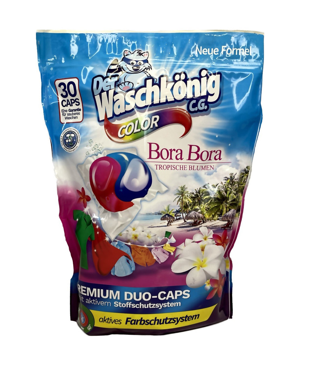 Капсули для прання Waschkonig Color Bora Bora Duo-caps 30 шт