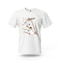 Футболка унісекс біла "Весняні котики!"