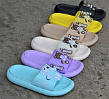 Модні дитячі шльопанці Luck Line bear жовті р35 23.0 см, фото 2