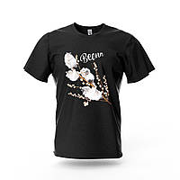 Футболка унісекс чорна "Весняні котики!"