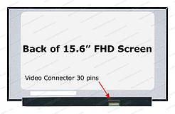 LCD 15.6 Slim 30pin Плата 26 см (без вушок) 260 мм NV156FHM-N4S
