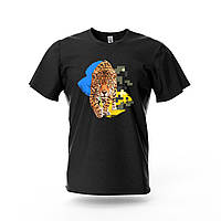 Футболка унісекс чорна "Леопард!"