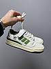 Кросівки Adidas Forum 84 Low White Crew Green / Адідас Форум 84 Грю Низькі Білі з Зеленим, фото 7