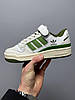 Кросівки Adidas Forum 84 Low White Crew Green / Адідас Форум 84 Грю Низькі Білі з Зеленим, фото 8