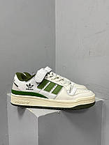 Кросівки Adidas Forum 84 Low White Crew Green / Адідас Форум 84 Грю Низькі Білі з Зеленим, фото 6