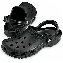 Crocs Classic Clog Black — Унісекс Сабо Крокс Класик Чорні — Оригінал, фото 5