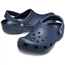 Crocs Classic Clog Navy — Унісекс Сабо Крокс Класик Темно-сині — Оригінал, фото 5