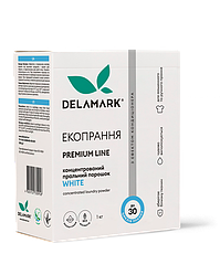 Пральний порошок White з ефектом кондиціонера DeLaMark, 1 кг