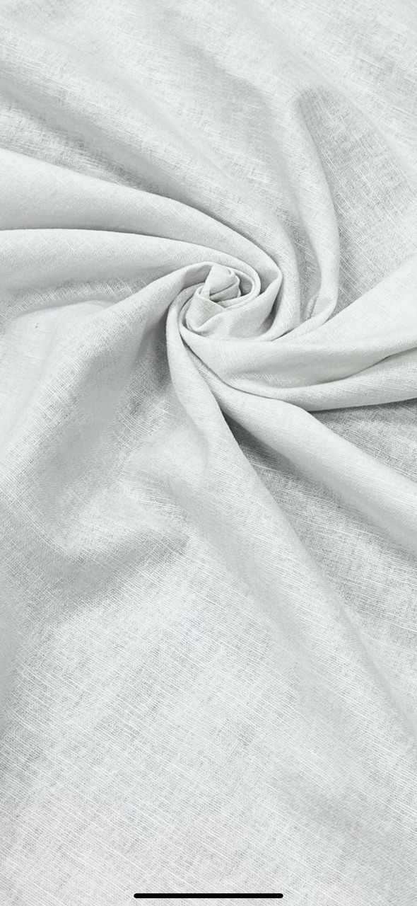 Тканина Льон-натуральний (білий) 60%льон, 30%котон, 10%віскоза. Для пошиття одягу та рукоділля.