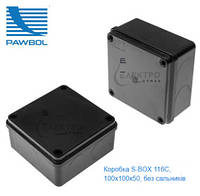 Коробка распределительная S-BOX 116 C IP65 100х100х50мм черная PAWBOL SEZ