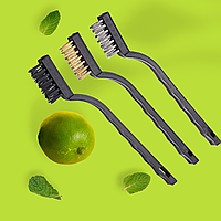 Сталева щітка, Латунна щітка, Нейлонова щітка в наборі Premium Havmex 3 шт/уп