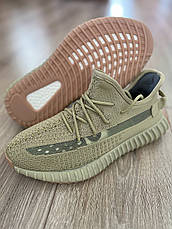Кросівки Yeezy Boost 350 (Ізі буст) Чоловічі Олива 45р., фото 4