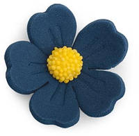 Украшение для десертов Сладкое кондитерское украшение цветок "полисьнка" темно-синий