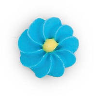 Сладкое кондитерское украшение для декорирования печенья Фигурки для тортов цветочек-звездочка голубая