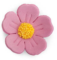 Фигурки для тортов Мастические украшения цветок "полисьнка" малиновая