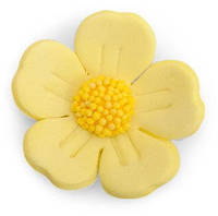 Украшение для десертов Фигурки для тортов цветок "полисьнка" желтый лимон