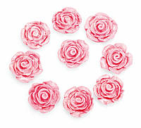 Мастичные украшения Кондитерское украшение для декорирования набор "розы ø20" перламутр розовый