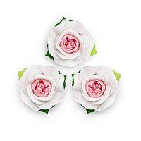 Сахарные украшение Кондитерский декор набор "розовая садовая" розово-белый