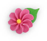 Сладкое кондитерское украшение для декорирования тортов Кондитерский декор цветочек-звездочка с листочком