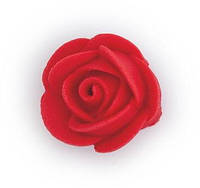 Сладкое кондитерское украшение для декорирования печенья Фигурки для тортов набор "роза ø25" алый