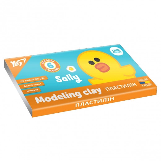 Пластилін (6 кольорів 120г)  YES  Line Friends