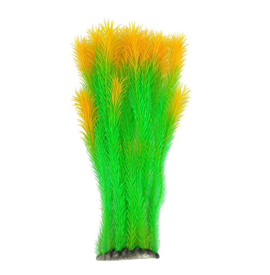 Рослина для декору акваріума 8x6x40cm жовто-зелена Foxtail