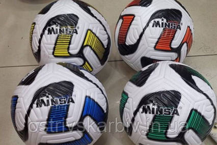 М'яч футбольний C 55017 (60) 4 різновиди, матеріал TPE, вага 400-420 грамів, розмір No5