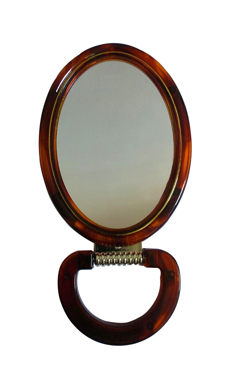 Зеркало косметическое овальное двухстороннее на подставке №5, фото 1