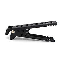 Тримач-затискач для каструль і сковорідок. Ручка для кухонного посуду. Чапельник чорний.