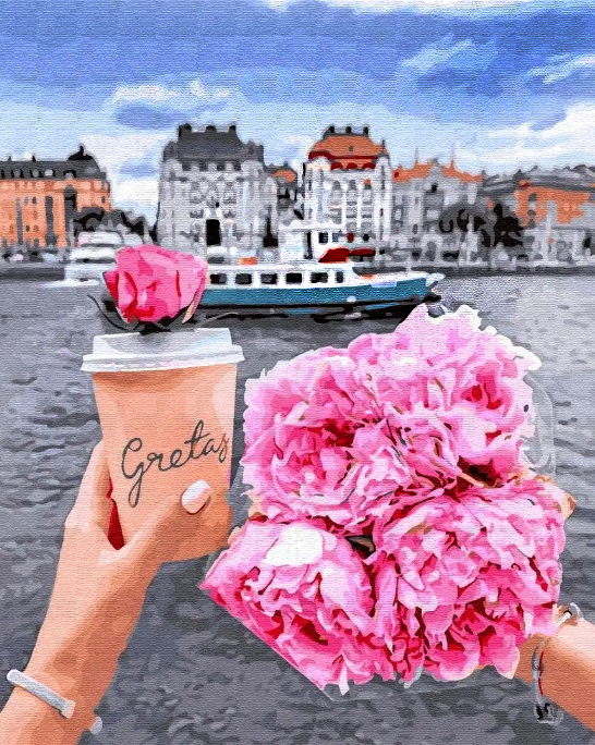 Алмазна вишивка My Art Подорожую Європою (MRT-TN1186) 40 х 50 см (На підрамнику), фото 1