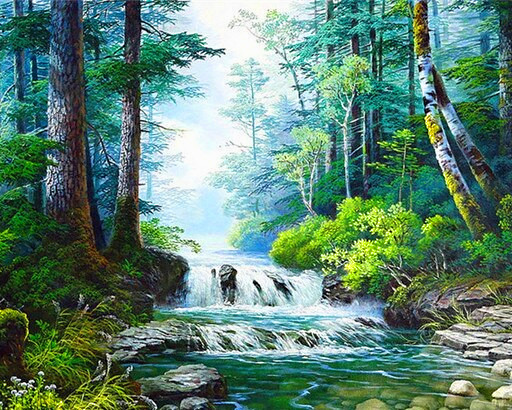 Картина стразами My Art Природа України (MRT-TN1187) 40 х 50 см (На підрамнику)