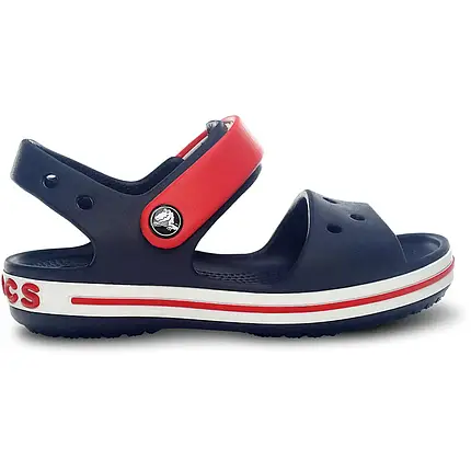Дитячі сандалі Crocs Kids’ Crocband Sandal Navy / Red — сині з червоним, фото 1