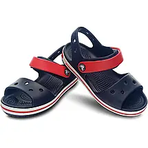Дитячі сандалі Crocs Kids’ Crocband Sandal Navy / Red — сині з червоним, фото 4