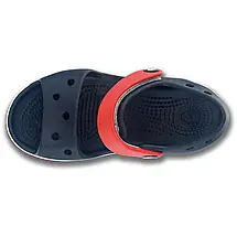 Дитячі сандалі Crocs Kids’ Crocband Sandal Navy / Red — сині з червоним, фото 5