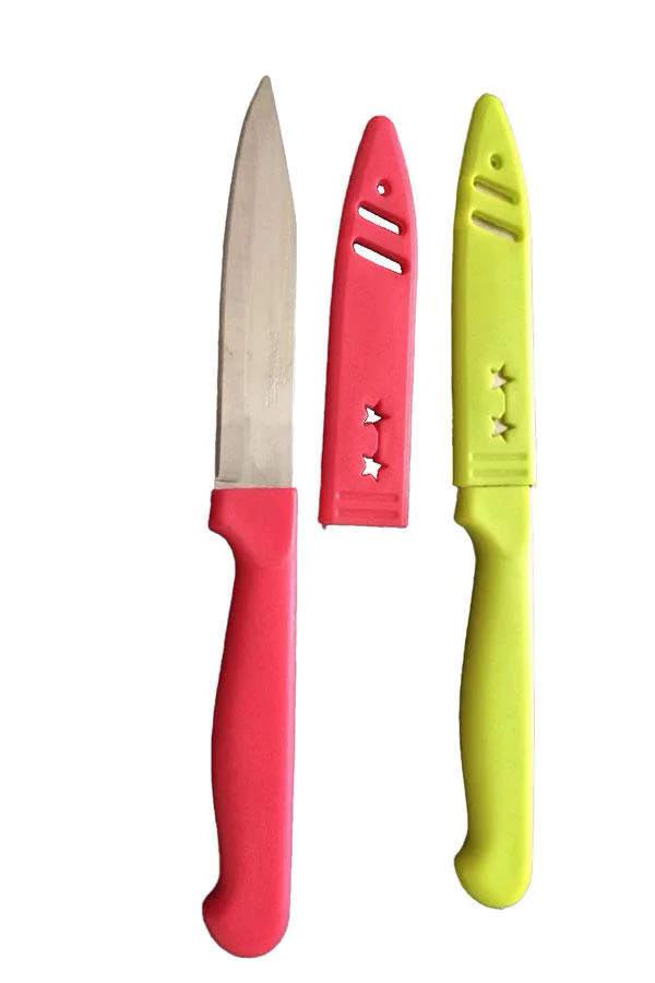 Ніж для пікніка з пластиковою ручкою та кришкою 552-BLH-4, фото 1