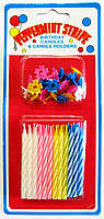 Свічки кольорові для торта набір із 24 штук