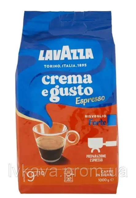 Кава в зернах Lavazza Crema e Gusto Forte Espresso , 1 кг