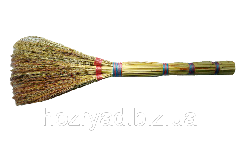 Віник господарський, сорго, класичний трипроменевий, 75 см, фото 1