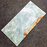 Глянсова плитка під блакитний онікс 120х60 см. Керамараніт, фото 3