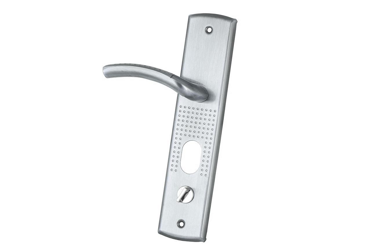 Ручка для металевих дверей FZB — HY-A1809 (1818) SN (сатин), права дверцята