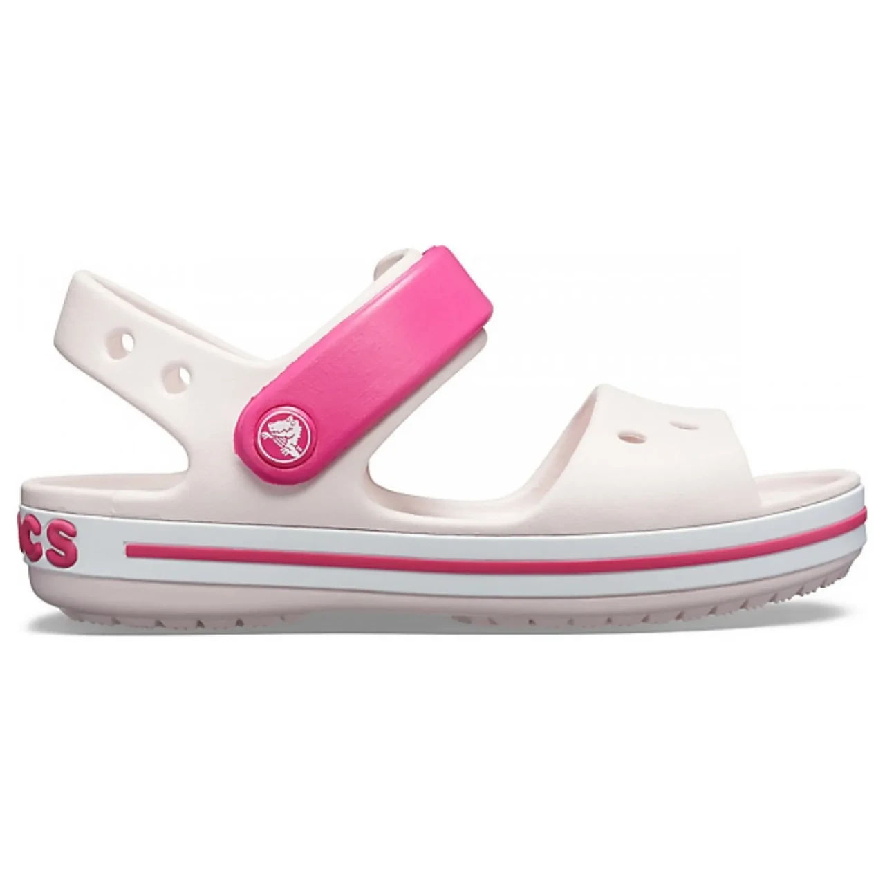 Crocs Kids’ Crocband Sandal Barely Pink — Дитячі Крокси Крокбенд Сандалі, Ніжно-рожеві