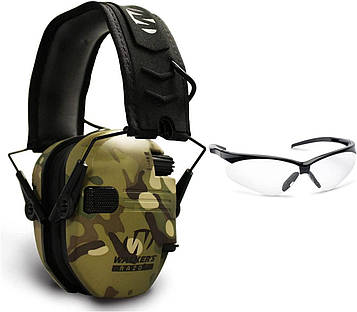 Набір Walkers Razor Electronic Muff & Glasses Combo Kit: активні навушники та окуляри для стрільби (8815101781)