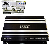 Автомобильный 4 канальный усилитель звука для сабвуфера UKC Car Amplifier 5800-4ch / Автоусилитель колонок