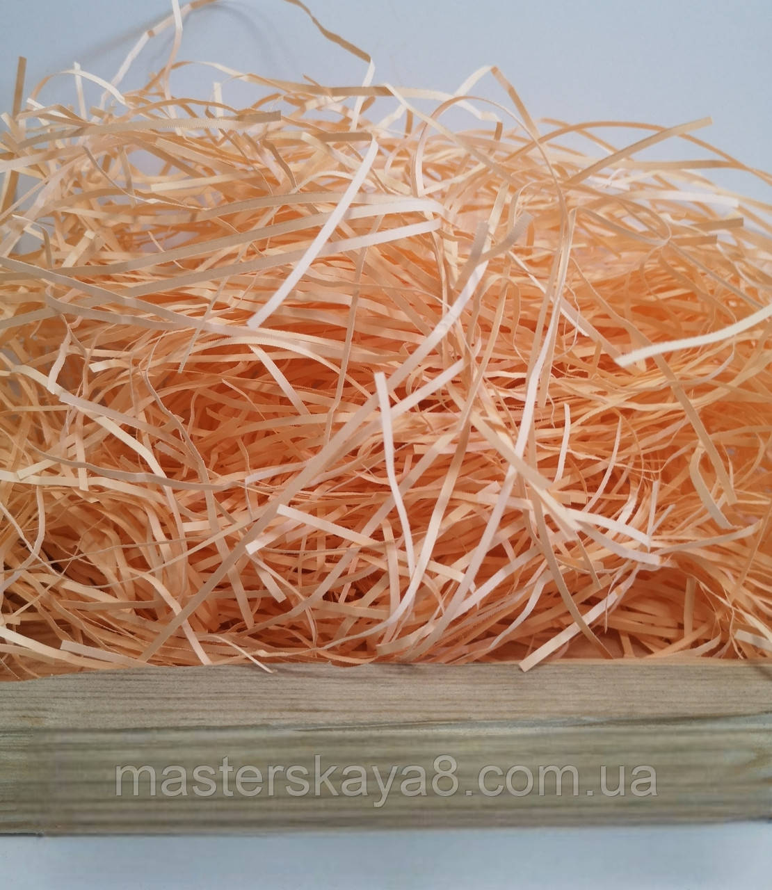 ОПТ 500 грам Паперовий наповнювач 2мм Персиковий, фото 1